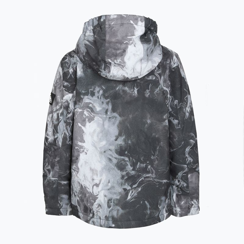 Geacă de snowboard pentru copii Quiksilver Mission Printed thermostamp grayscale 10