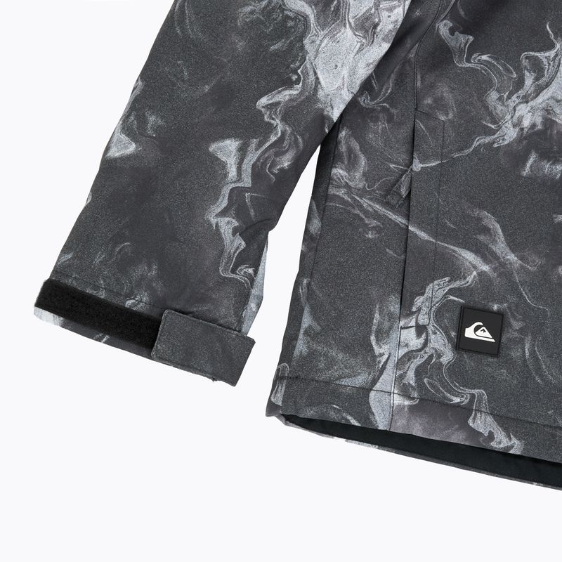 Geacă de snowboard pentru copii Quiksilver Mission Printed thermostamp grayscale 12