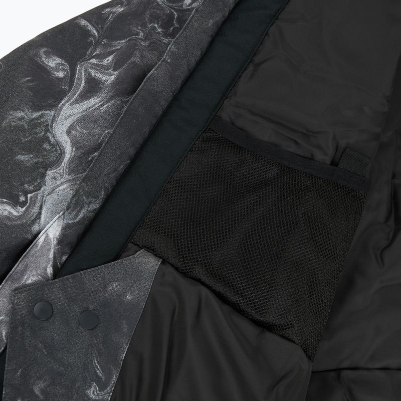 Geacă de snowboard pentru copii Quiksilver Mission Printed thermostamp grayscale 13