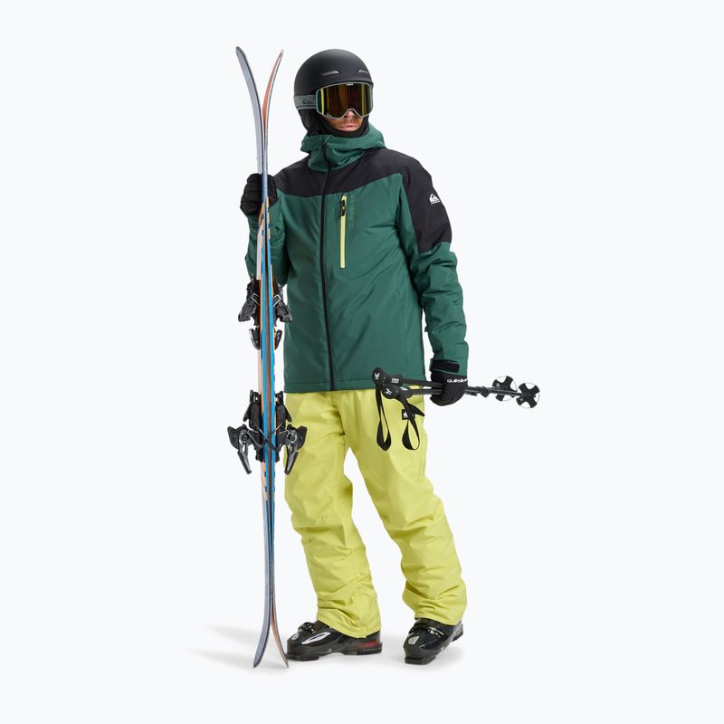 Geacă de snowboard pentru bărbați Quiksilver Titano trekking green 2