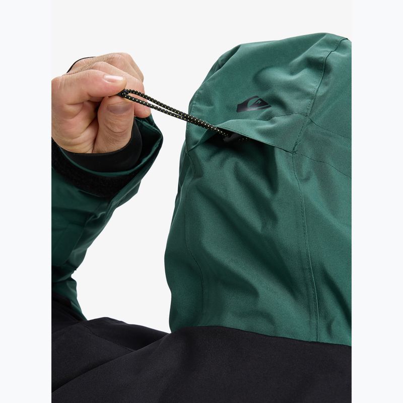 Geacă de snowboard pentru bărbați Quiksilver Titano trekking green 6