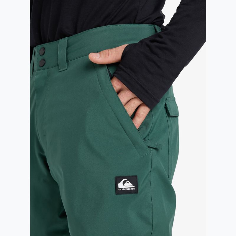 Pantaloni de snowboard pentru copii Quiksilver Estate trekking green 4