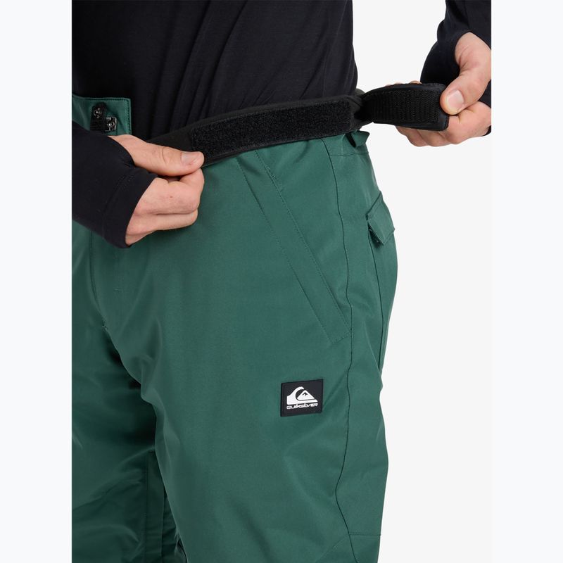 Pantaloni de snowboard pentru copii Quiksilver Estate trekking green 7