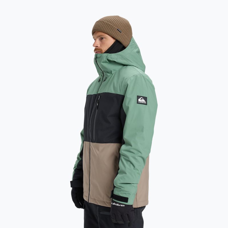 Geacă de snowboard pentru bărbați Quiksilver Sycamore Block 20K dark ivy 5