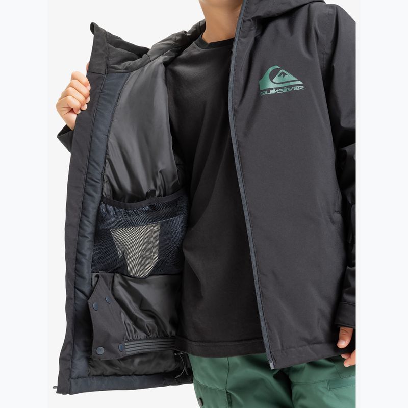 Geacă de snowboard pentru copii Quiksilver Mission true black 8