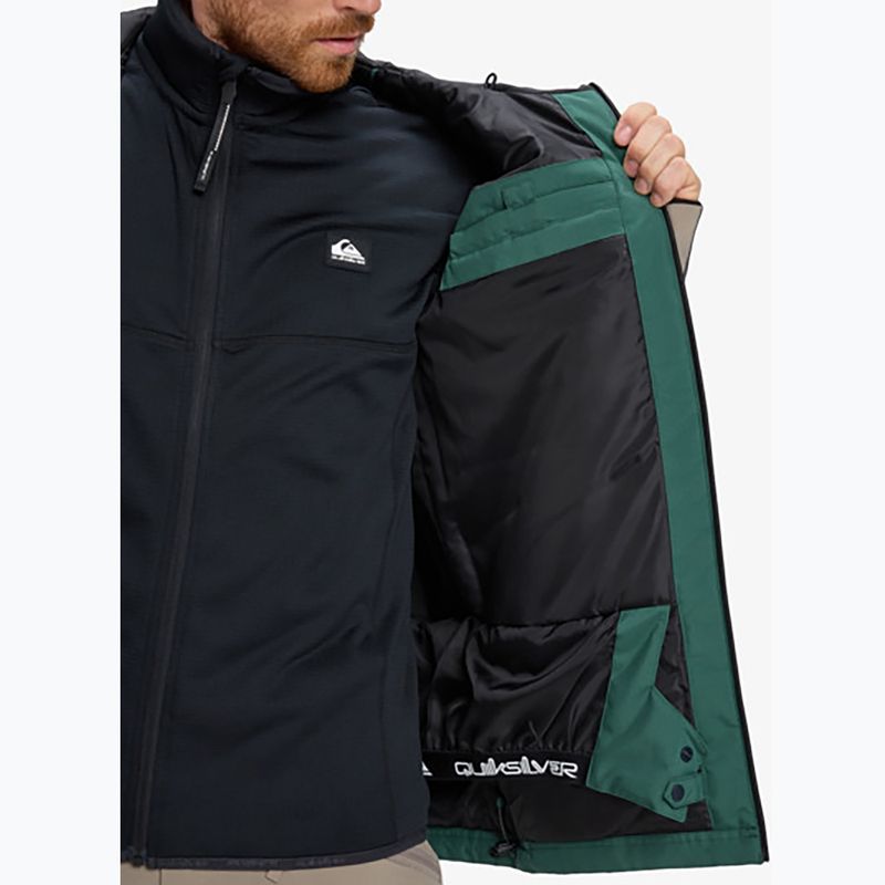 Geacă de snowboard pentru bărbați Quiksilver Dawson trekking green 13