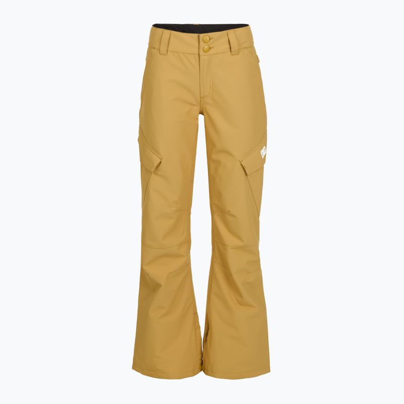 Pantaloni de snowboard pentru copii DC Nonchalant mustard gold 6