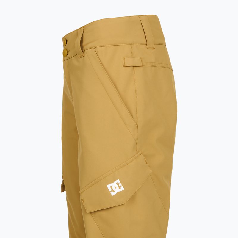 Pantaloni de snowboard pentru copii DC Nonchalant mustard gold 8