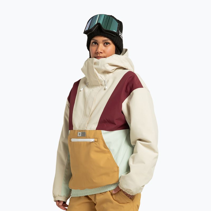Geacă de snowboard pentru femei DC Chalet Anorak oatmeal 4