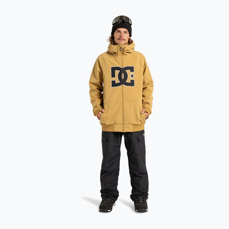 Geacă de snowboard pentru bărbați DC Spectrum Softshell mustard gold 2
