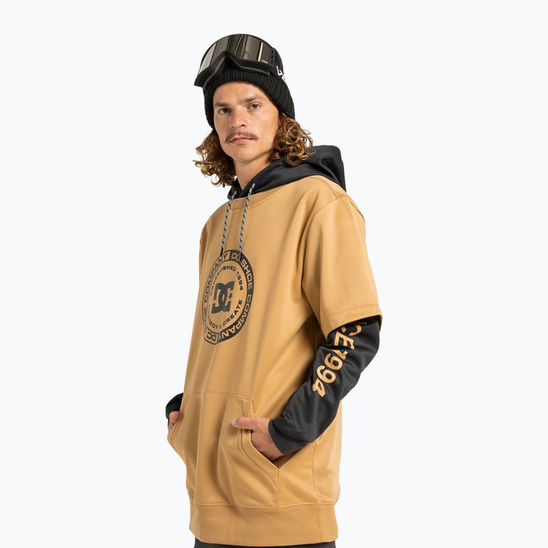 Bluză de snowboard pentru bărbați DC Dryden mustard gold 4