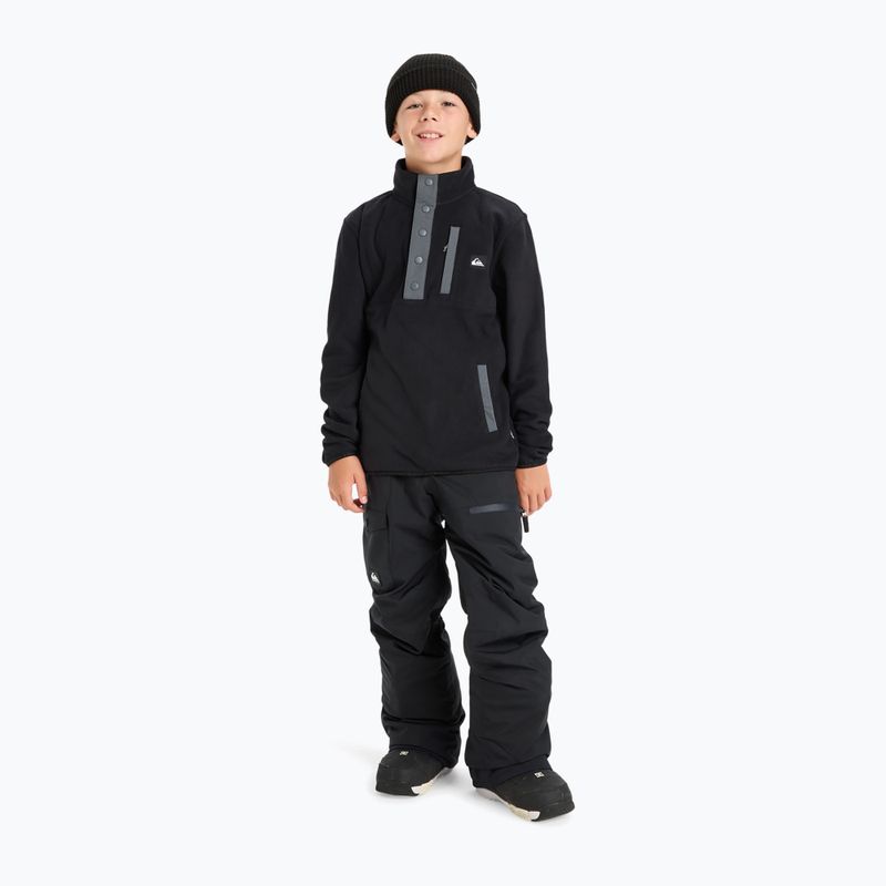 Bluză fleece pentru copii Quiksilver No Destination Half Zip black 2