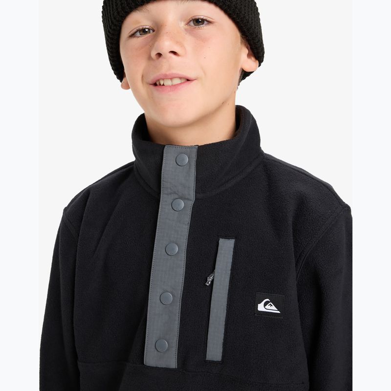 Bluză fleece pentru copii Quiksilver No Destination Half Zip black 5