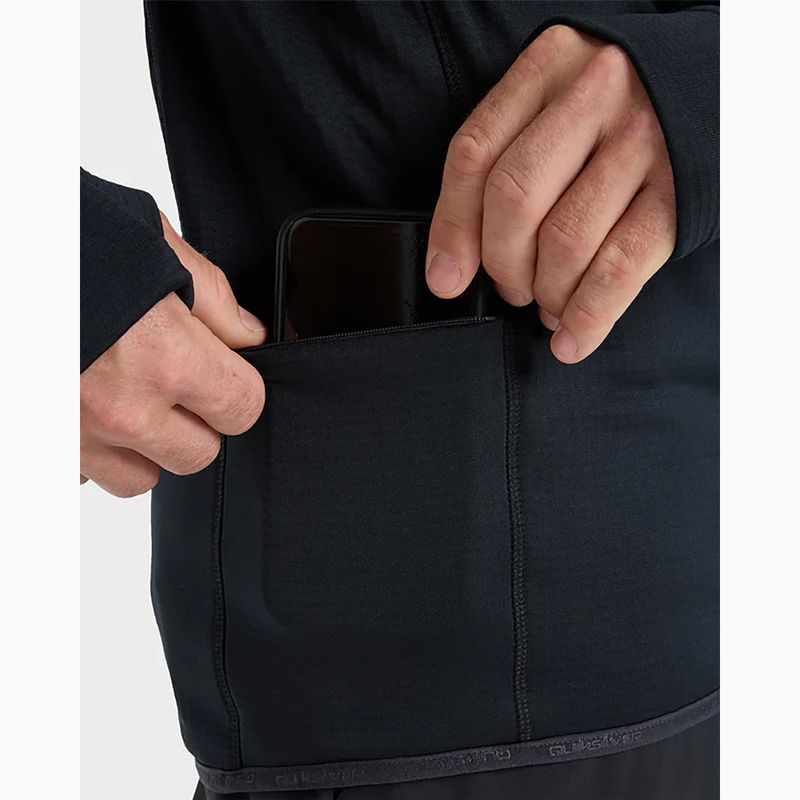 Bluză de snowboard pentru bărbați Quiksilver Steep Point Full Zip Fleece true black 5