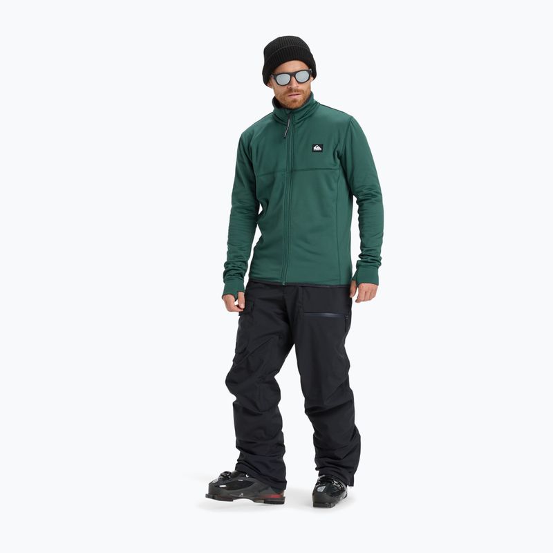 Bluză de snowboard pentru bărbați Quiksilver Steep Point Full Zip Fleece trekking green 2
