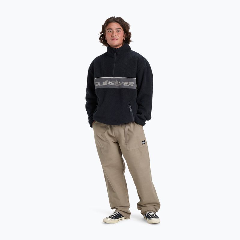 Bluză de snowboard pentru bărbați Quiksilver Omni Sherpa Half Zip black 2