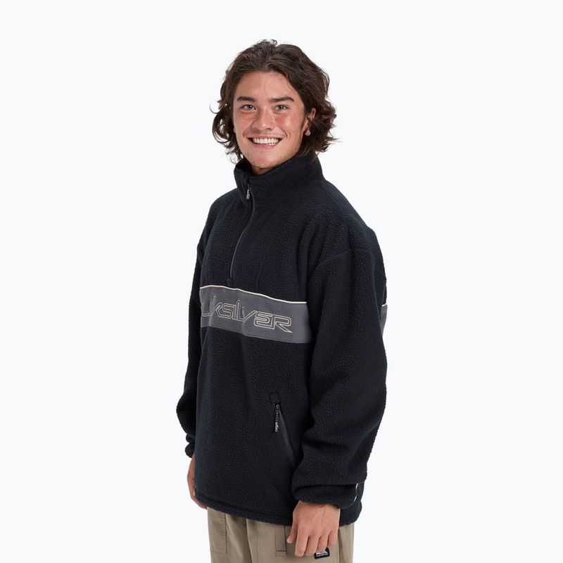Bluză de snowboard pentru bărbați Quiksilver Omni Sherpa Half Zip black 4