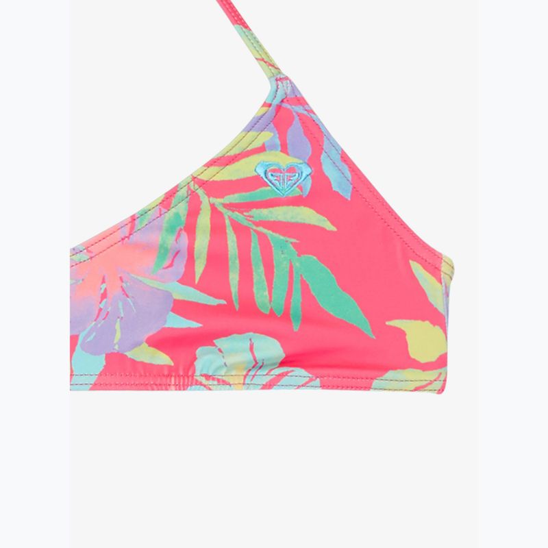 Costum de baie din două piese pentru copii ROXY Aquarella Tri Bralette Set sangria sunset 3