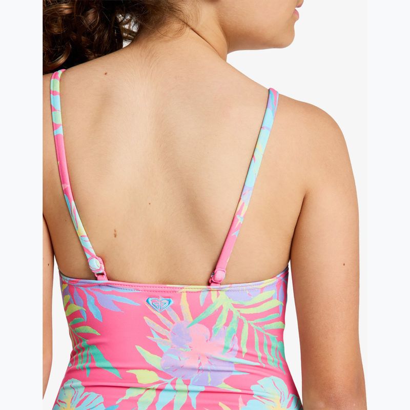 Costum de baie întreg pentru copii ROXY Aquarella sangria sunset aquarella rg 5
