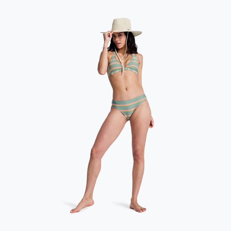 Top de costum de baie ROXY Ocean Dreamer Fixed Tri oil green say it with stripes 2