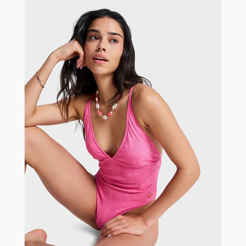 Costum de baie întreg pentru femei ROXY Paradise HI sangria sunset 8