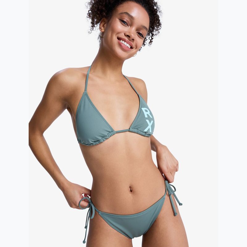 Costum de baie din două piese pentru femei ROXY Solid Essentials Tiki Tri agave green 4