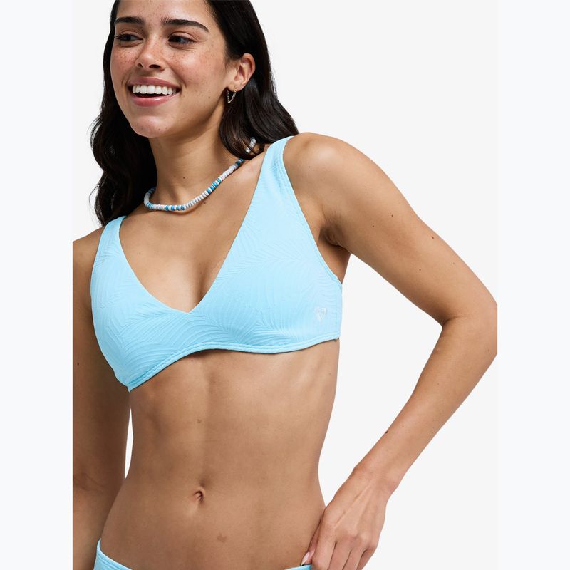 Top de costum de baie ROXY Palm Dreams Elongated Tri tanager turquoise 4