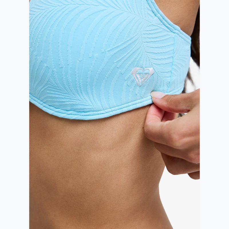 Top de costum de baie ROXY Palm Dreams Elongated Tri tanager turquoise 6