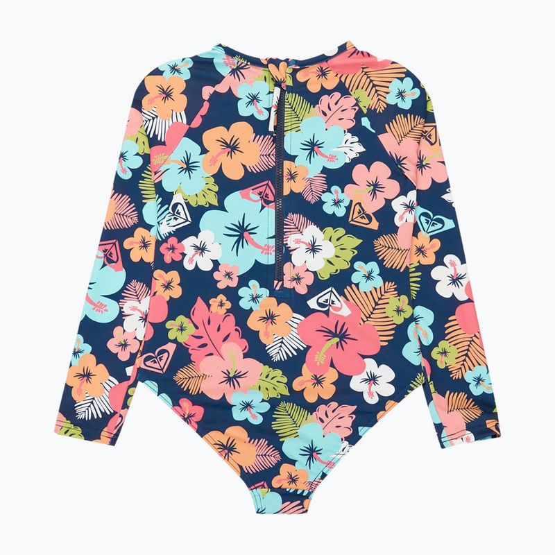 Costum de baie întreg pentru copii ROXY Morning Flower Onesie mood indigo morning flowers 2
