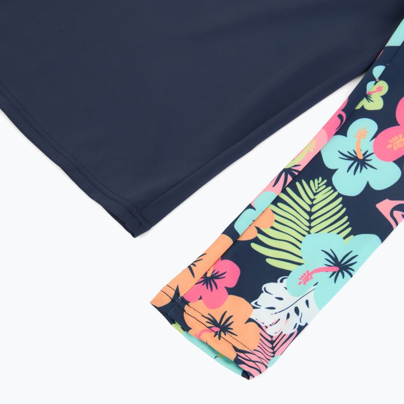 Bluză cu mânecă lungă + partea de jos a costumului de baie ROXY Morning Flower Lycra Set mood indigo morning flowers 6