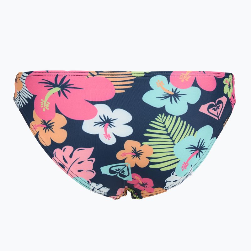 Bluză cu mânecă lungă + partea de jos a costumului de baie ROXY Morning Flower Lycra Set mood indigo morning flowers 8
