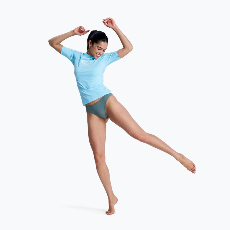 Tricou de înot pentru femei ROXY Whole Hearted tanager turquoise 2