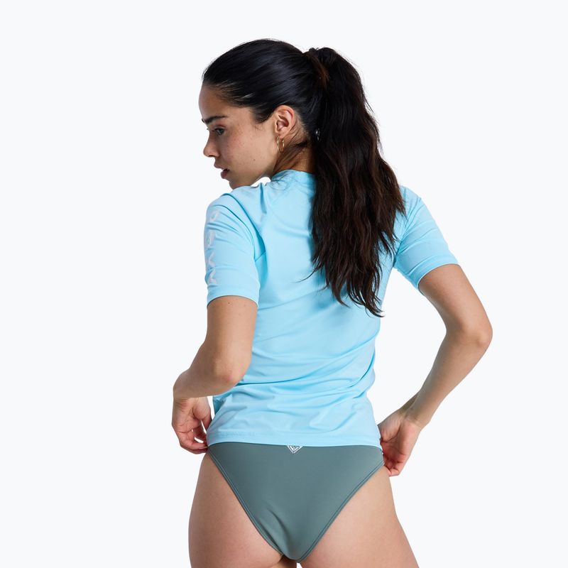 Tricou de înot pentru femei ROXY Whole Hearted tanager turquoise 3