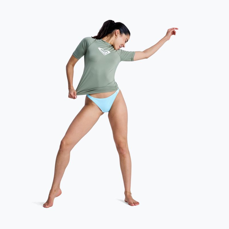 Tricou de înot pentru femei ROXY Whole Hearted oil green 2