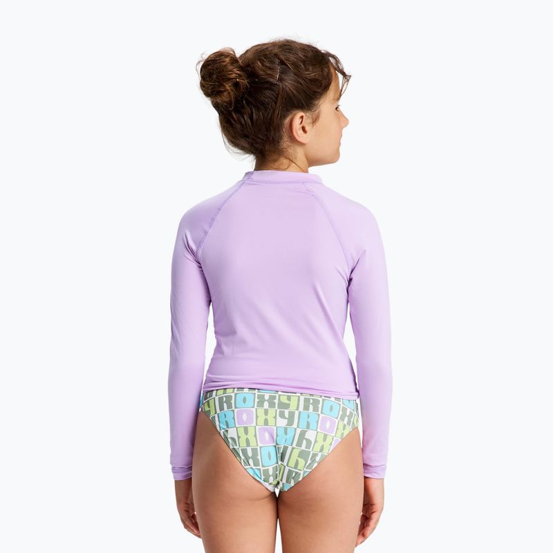 Longsleeve de înot pentru copii ROXY Whole Hearted crocus petal 2