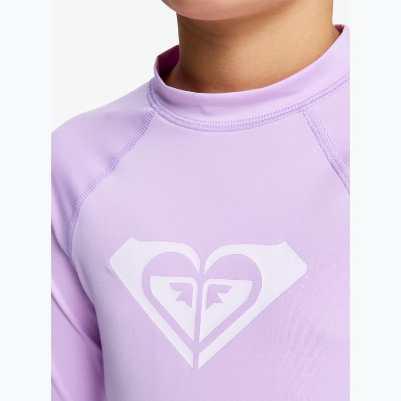 Longsleeve de înot pentru copii ROXY Whole Hearted crocus petal 5