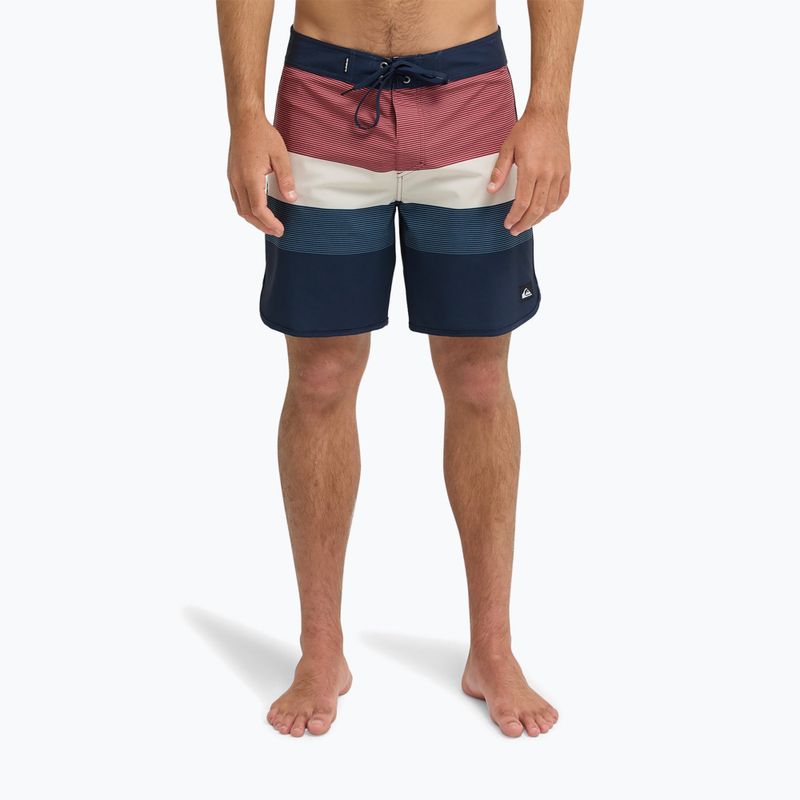 Pantaloni scurți de baie pentru bărbați Quiksilver Surfsilk Scallop 18" dark navy tijuana 3