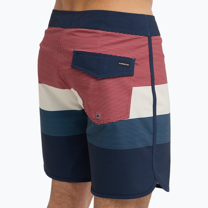 Pantaloni scurți de baie pentru bărbați Quiksilver Surfsilk Scallop 18" dark navy tijuana 8