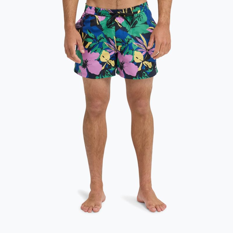 Pantaloni scurți de baie pentru bărbați Quiksilver Everyday Printed Volley 15" dark navy interact floral 3