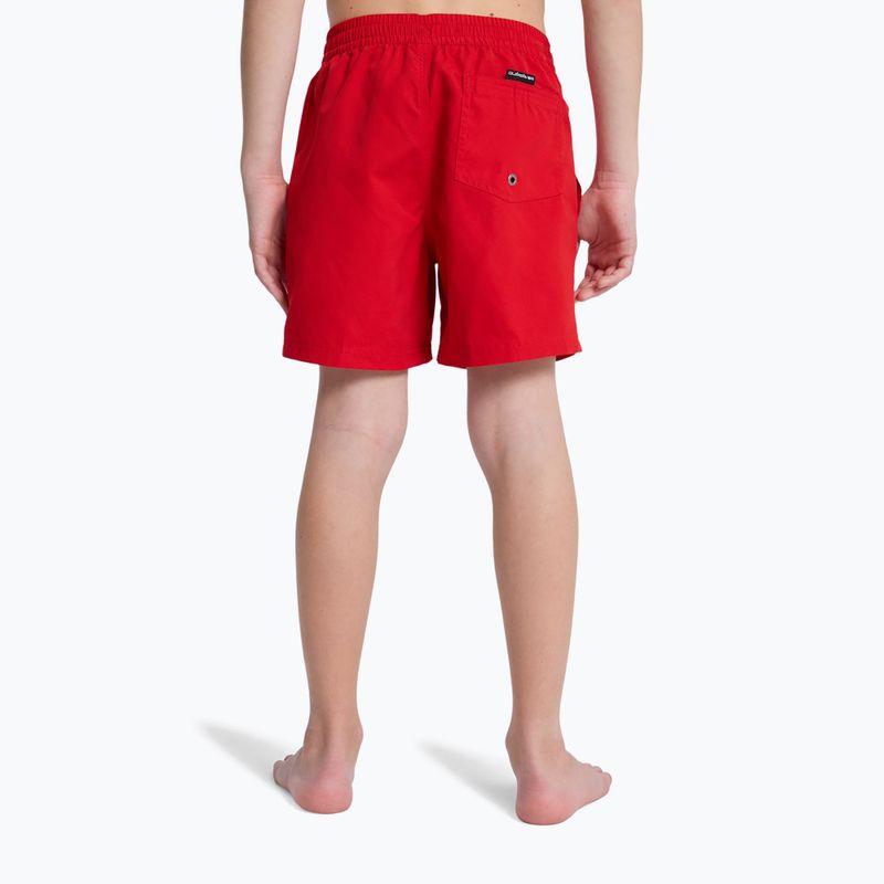 Pantaloni scurți de baie pentru copii Quiksilver Everyday Volley 14" salsa 4