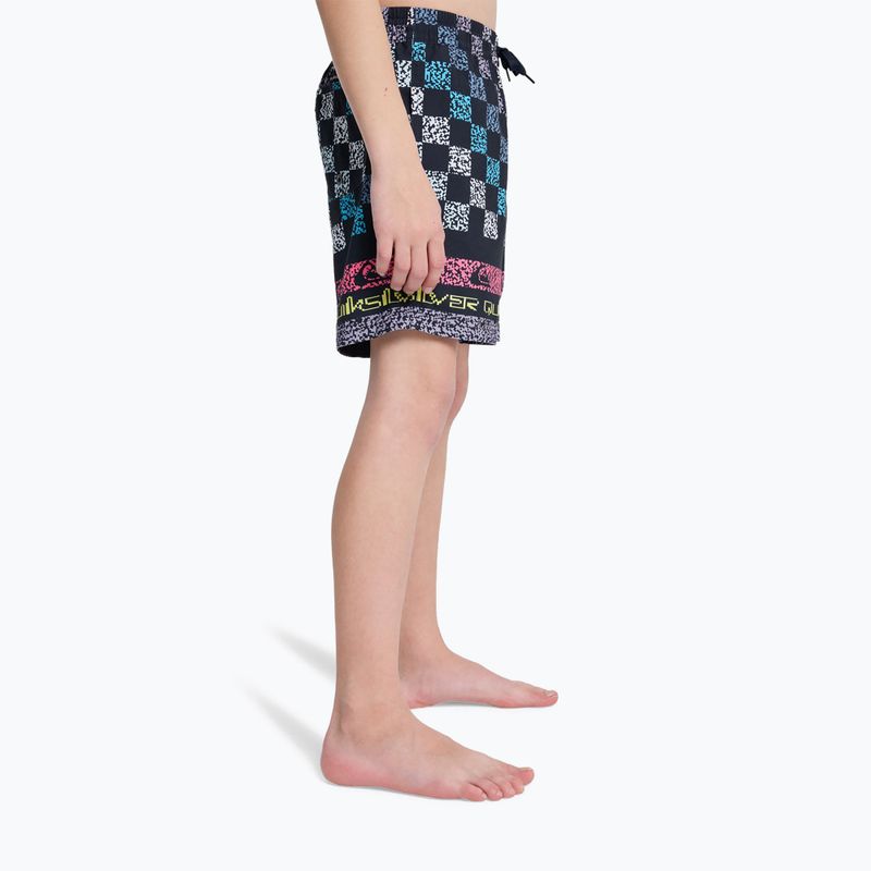 Pantaloni scurți de baie pentru copii Quiksilver Everyday Printed Volley 14" dark navy next gen 5