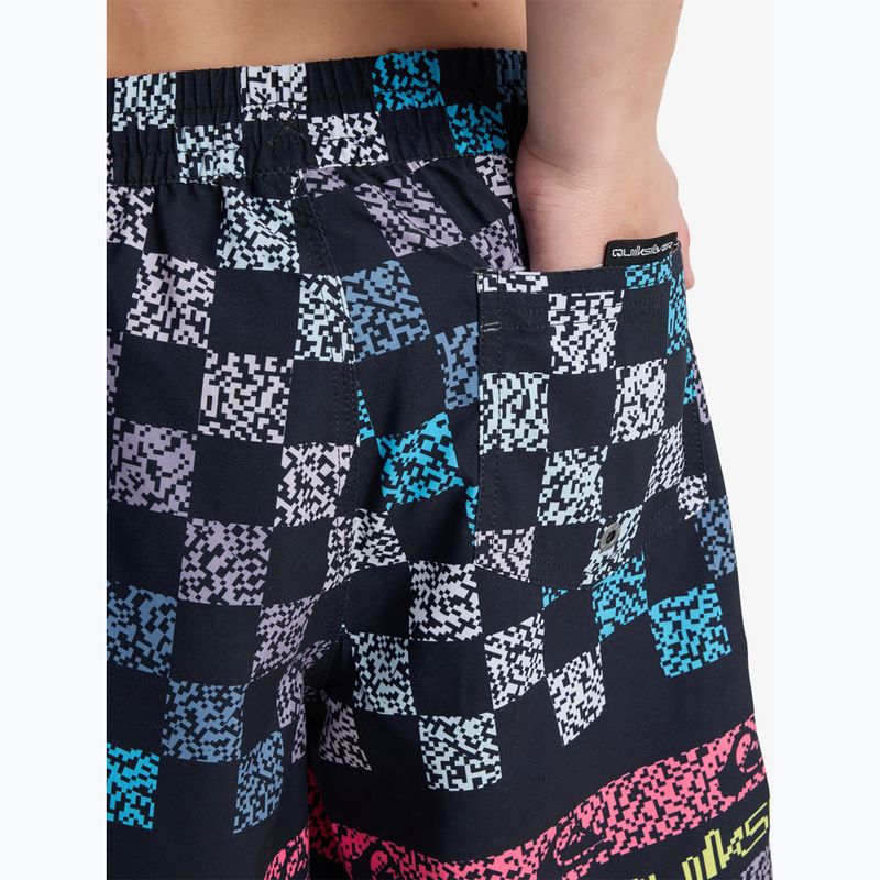 Pantaloni scurți de baie pentru copii Quiksilver Everyday Printed Volley 14" dark navy next gen 7