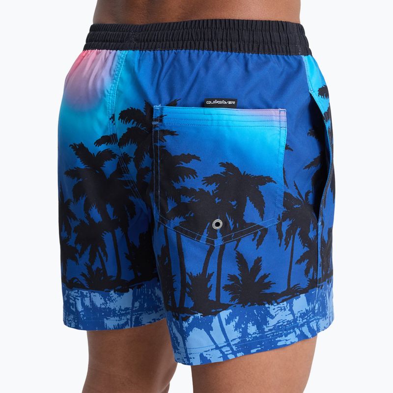 Pantaloni scurți de baie pentru bărbați Quiksilver Everyday Printed Volley 15" monaco blue thermotropics 8