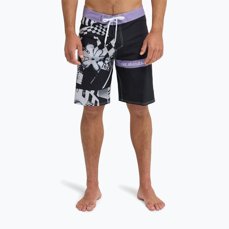 Pantaloni scurți de baie pentru bărbați Quiksilver Surfsilk Straight 20" black block momentum 3