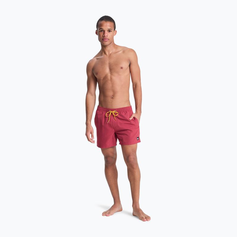Pantaloni scurți de baie pentru bărbați Quiksilver Everyday Solid Volley 15" burnt russet 4