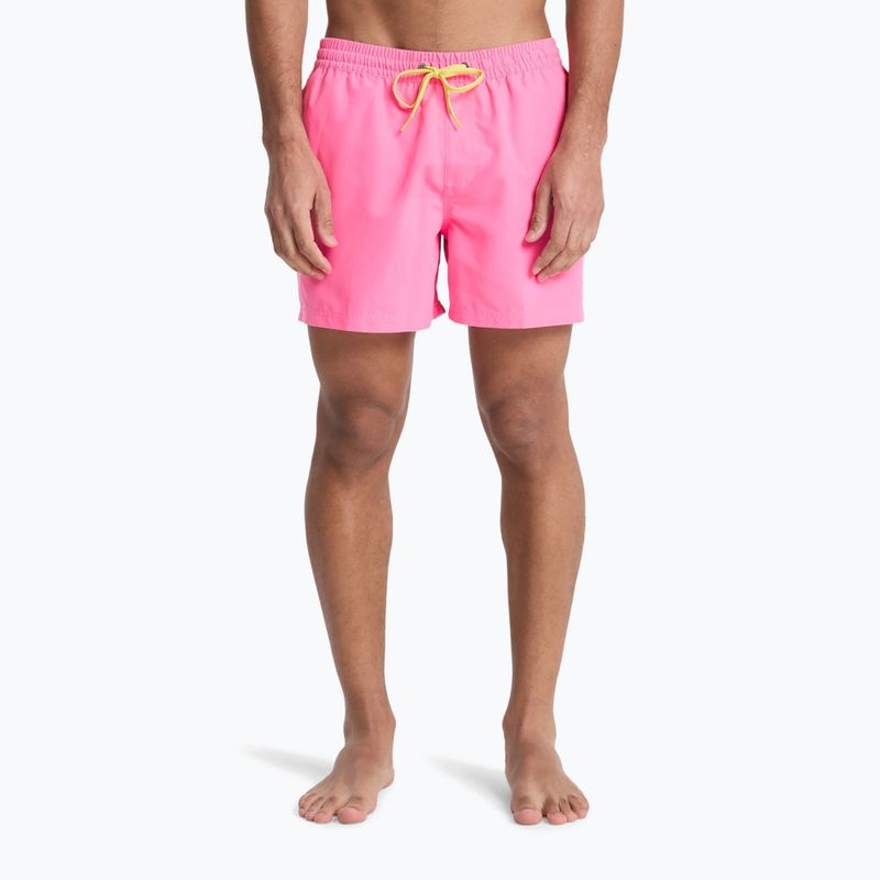 Pantaloni scurți de baie pentru bărbați Quiksilver Everyday Solid Volley 15" pink lemonade 3
