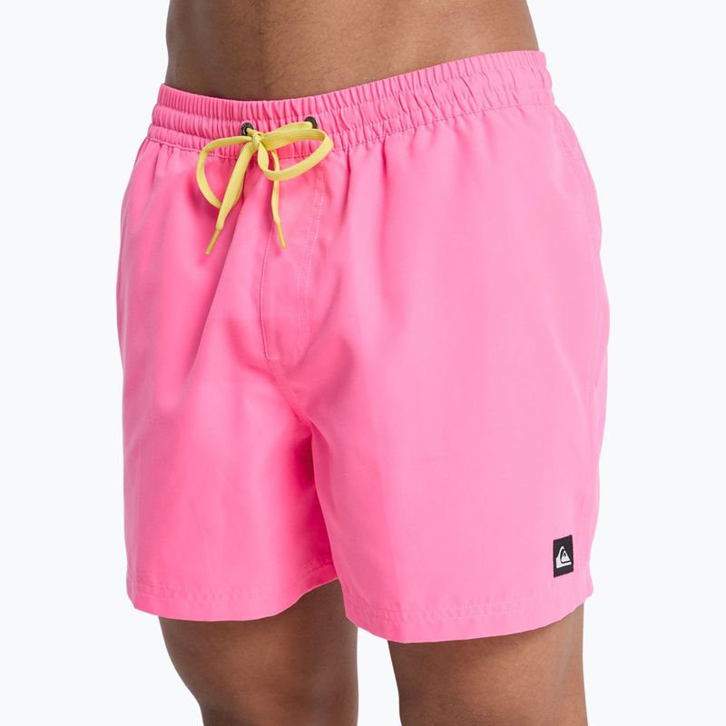 Pantaloni scurți de baie pentru bărbați Quiksilver Everyday Solid Volley 15" pink lemonade 7