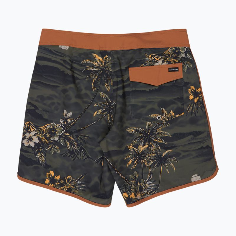 Pantaloni scurți de baie pentru bărbați Quiksilver Surfsilk Scallop 18" black sundown 2