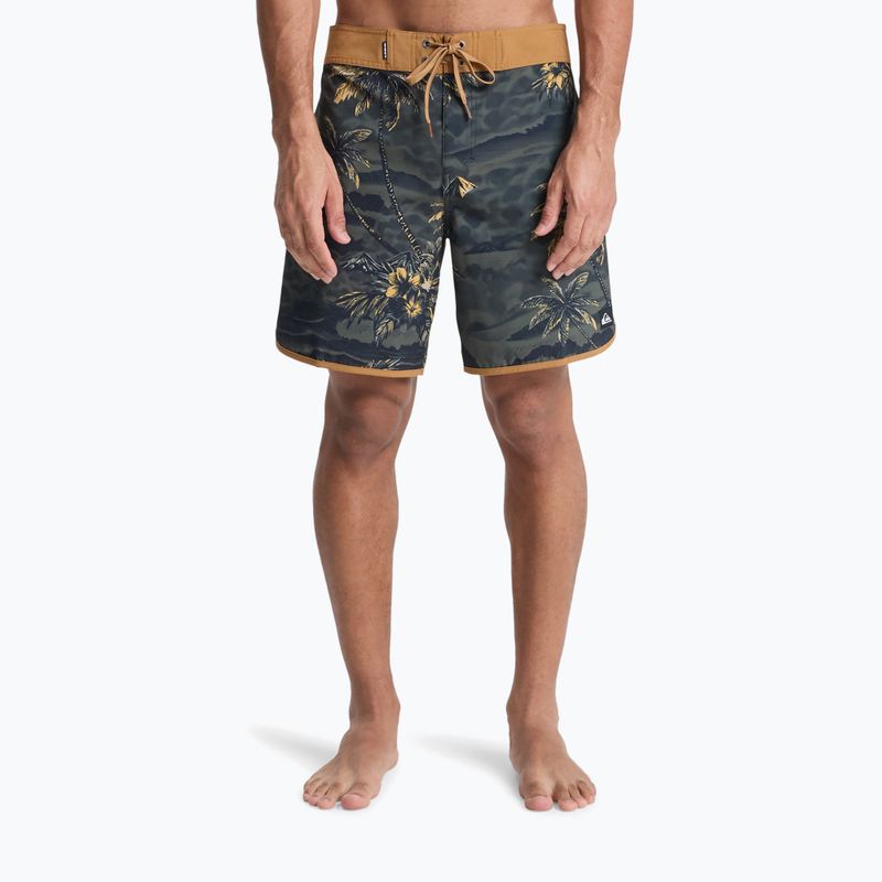 Pantaloni scurți de baie pentru bărbați Quiksilver Surfsilk Scallop 18" black sundown 3