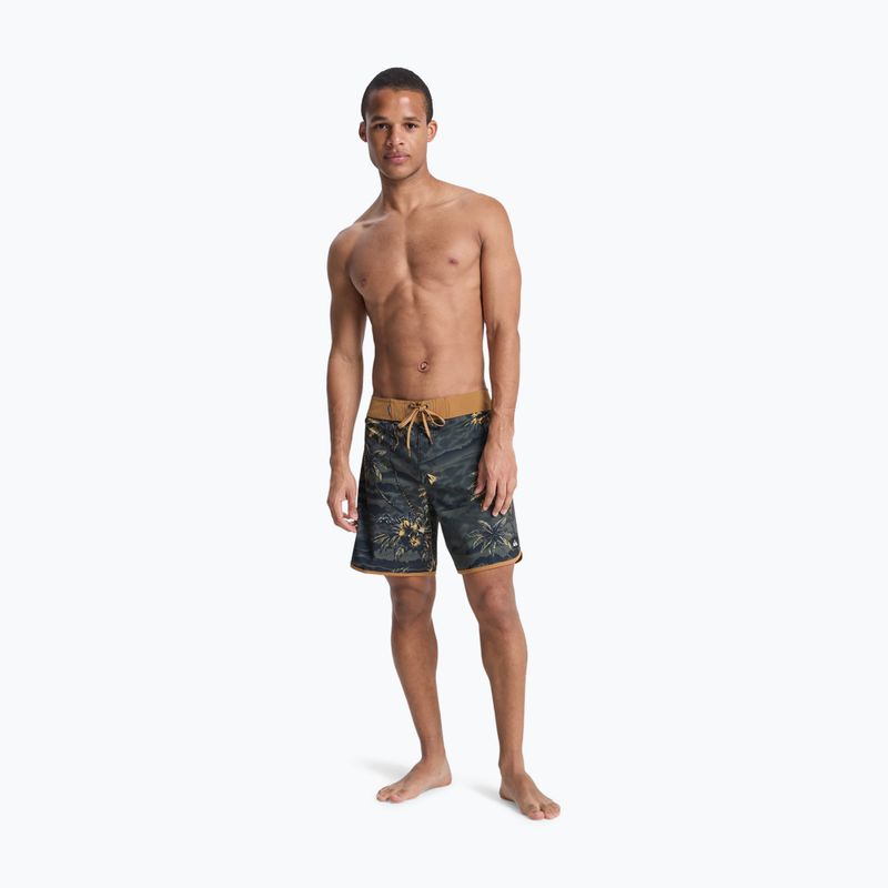 Pantaloni scurți de baie pentru bărbați Quiksilver Surfsilk Scallop 18" black sundown 4